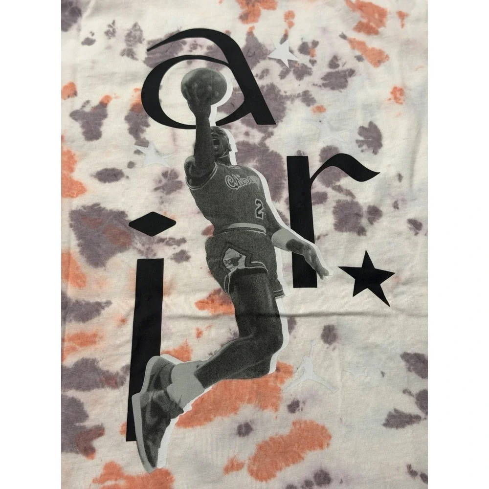 Jordan Sport DNA Tie Dye Tee Mens XXL Purple AOP DM1454-501
